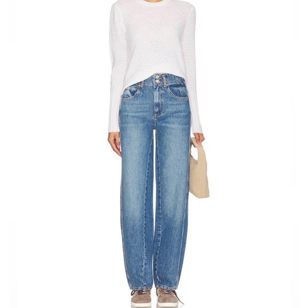 We The Free Aster High Rise Jeans Blue size 30 Straight Denim Womens
